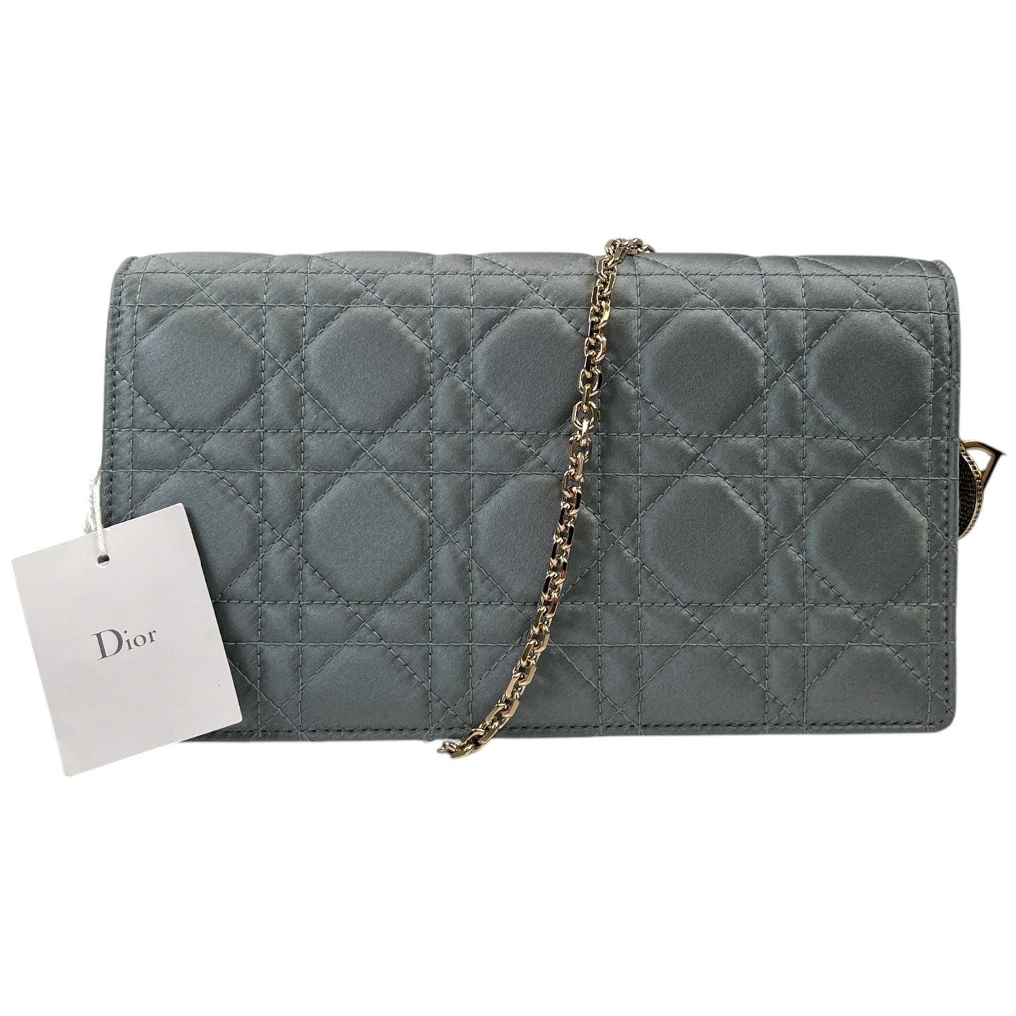 Women's Lady Dior Pouch With Chain Bag Grey