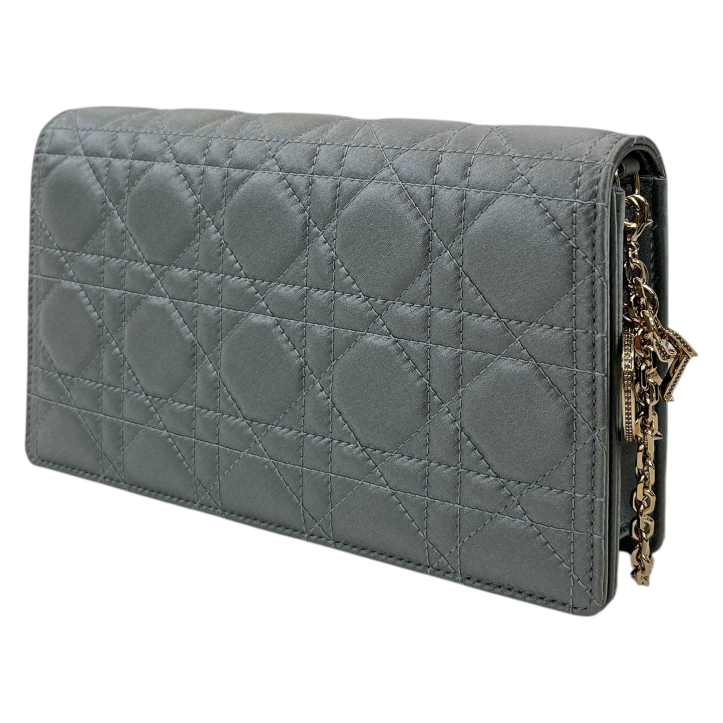 Women's Lady Dior Pouch With Chain Bag Grey