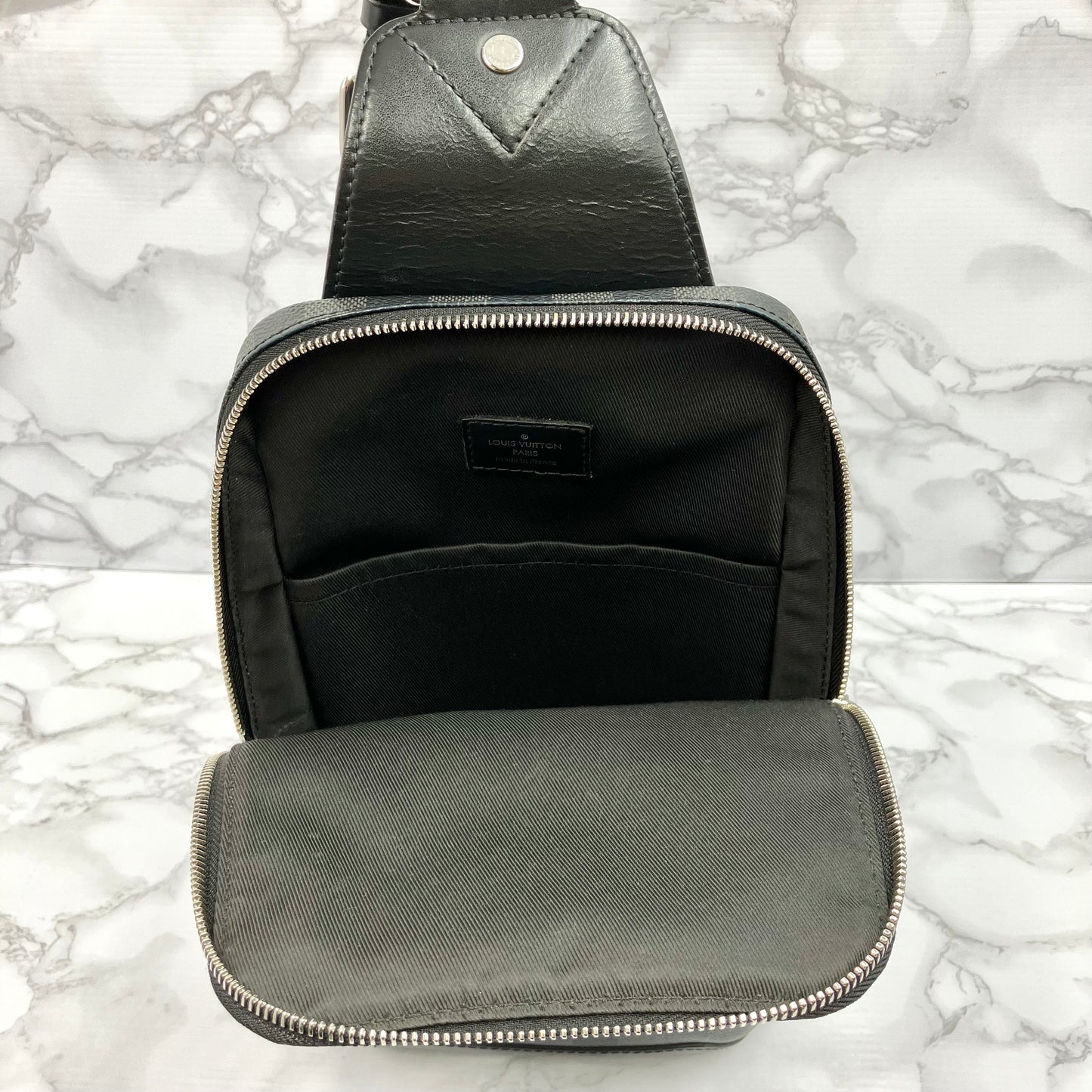 LOUIS VUITTON Graphite Avenue Sling Bag