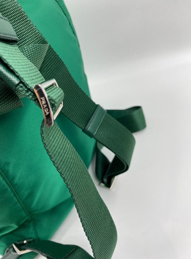 Prada Nylon Green Backpack