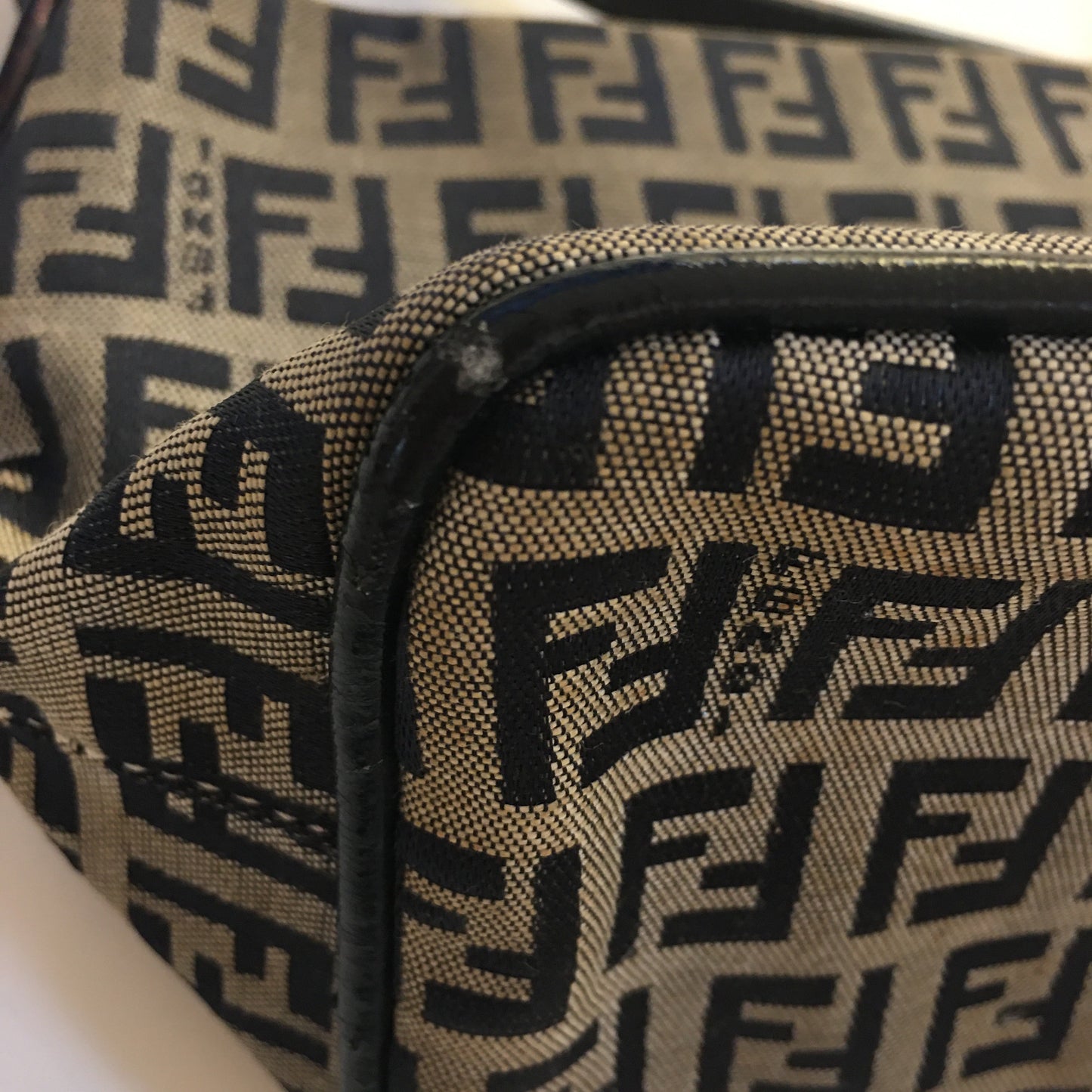 FENDI Shoulder Bag in Blue Fabric