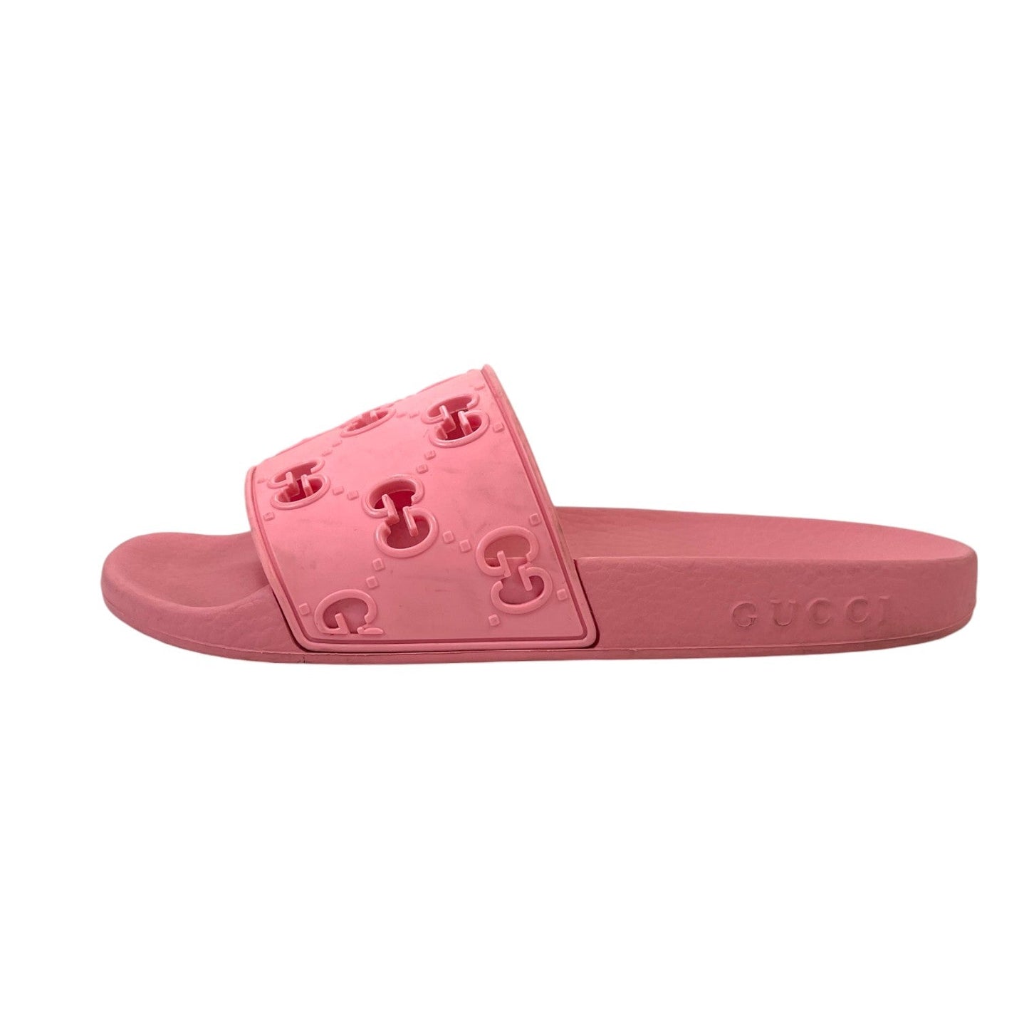 Women's Gg Cutout Monogram Slides Pink Size EU 36 / UK 3