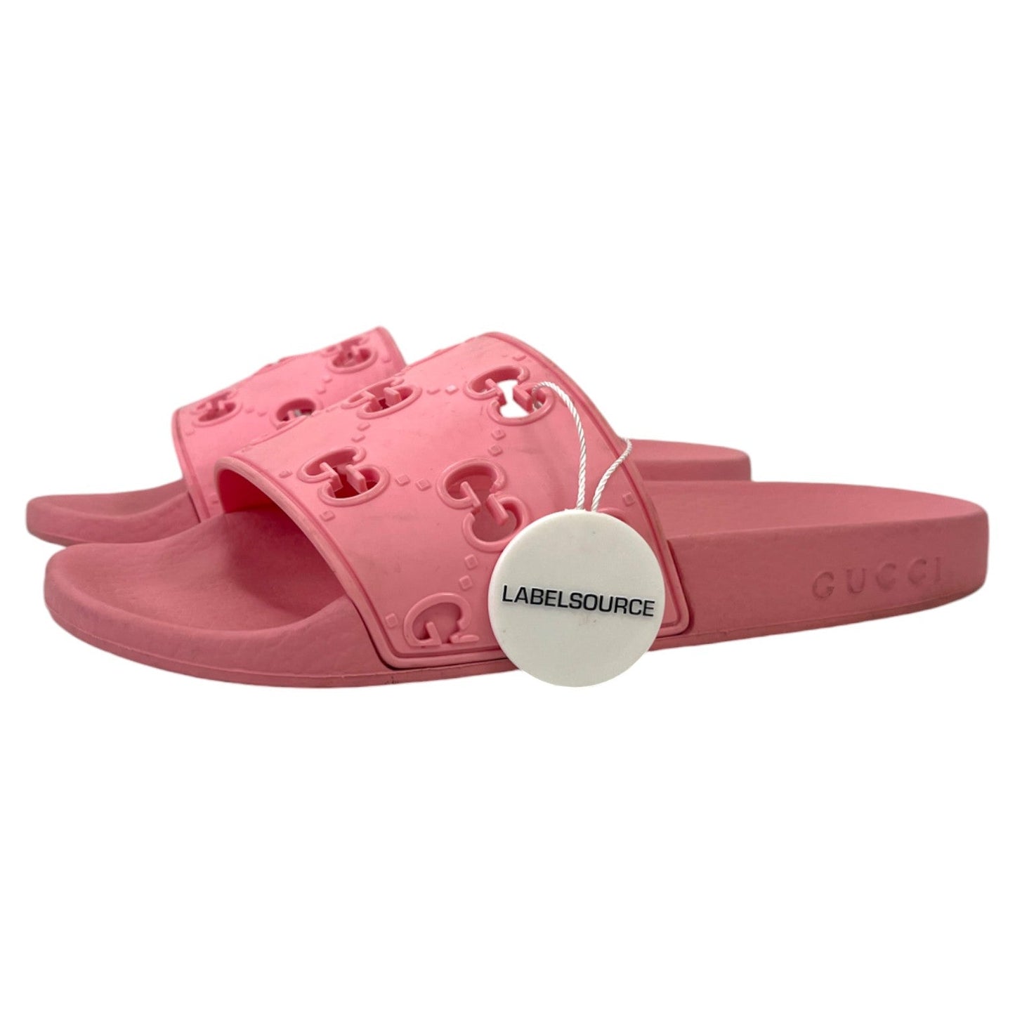 Women's Gg Cutout Monogram Slides Pink Size EU 36 / UK 3