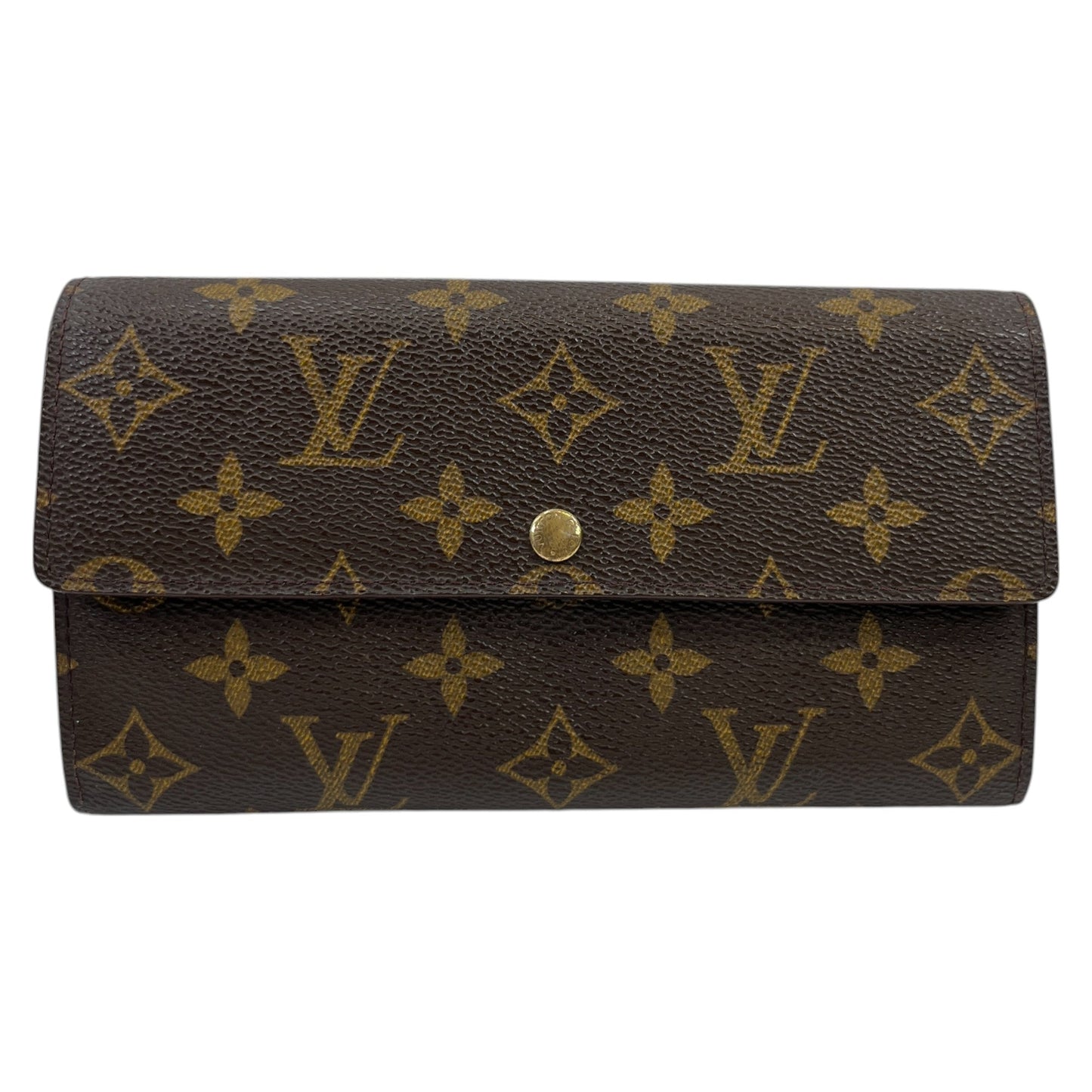 Women's Vintage Monogram Wallet Brown