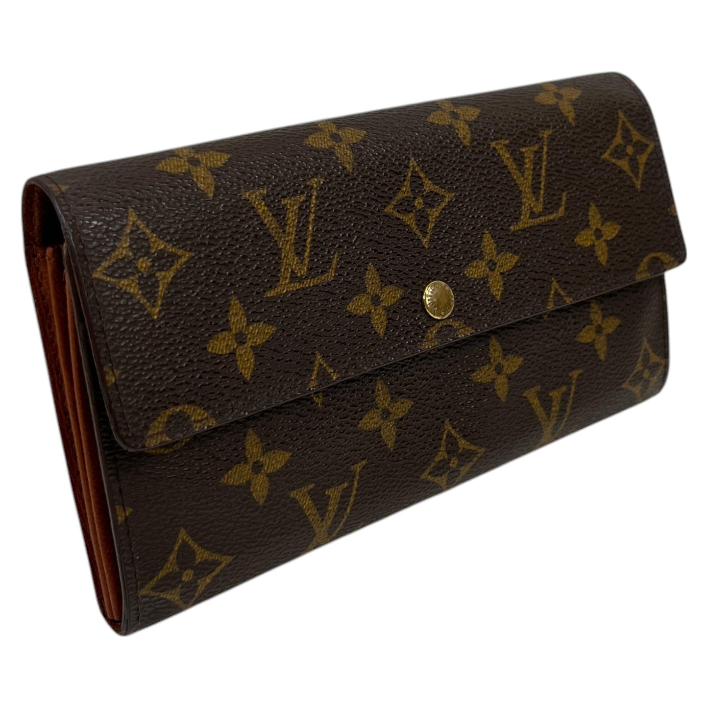 Women's Vintage Monogram Wallet Brown