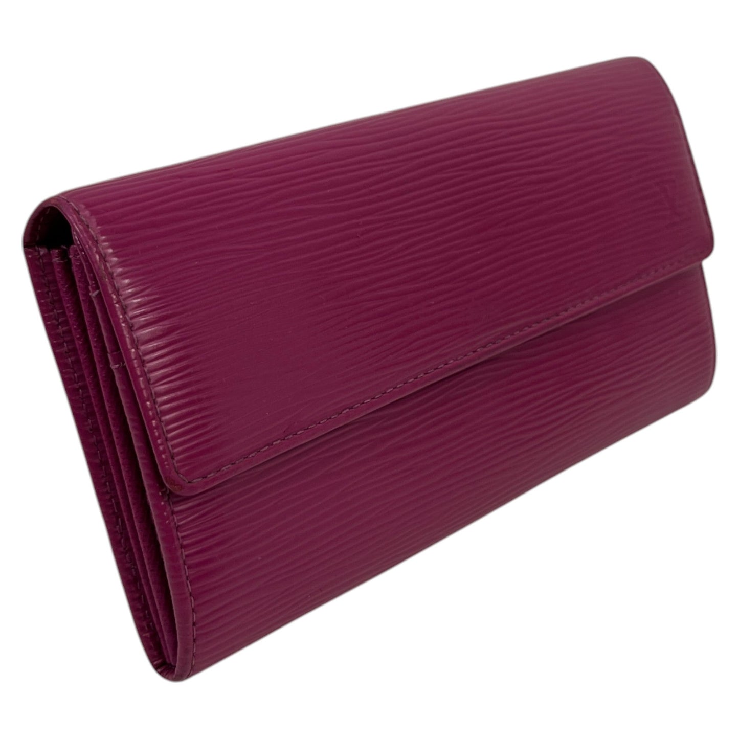 Women's Epi Leather Sarah Wallet Pink