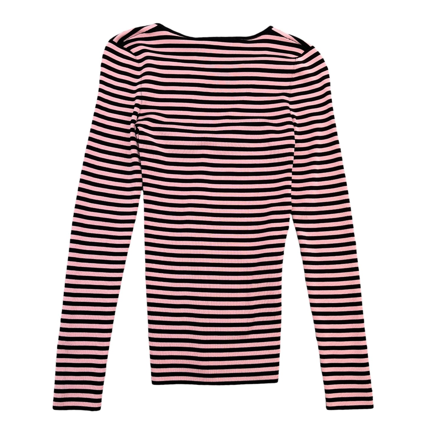 Women's G Strap Striped Top Pink Size M