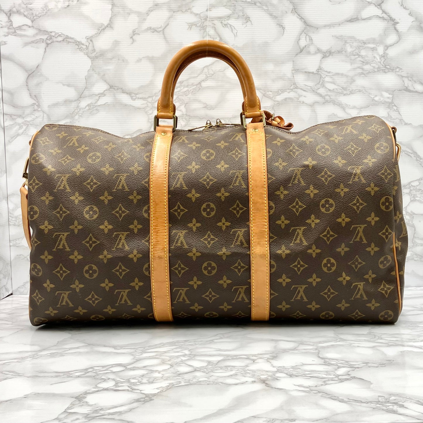 LOUIS VUITTON Monogram Keepall 50 Bandoliere