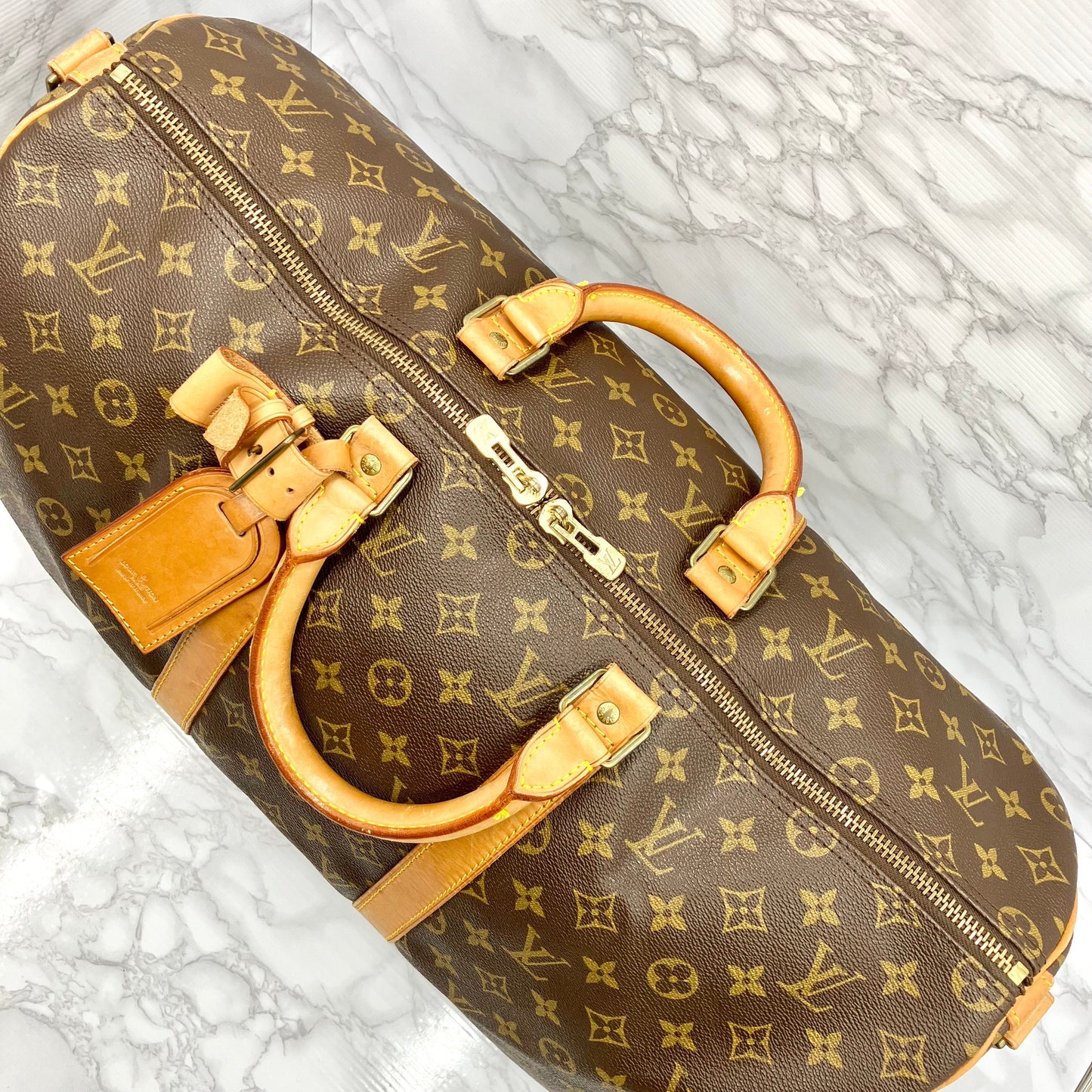 LOUIS VUITTON Monogram Keepall 50 Bandoliere