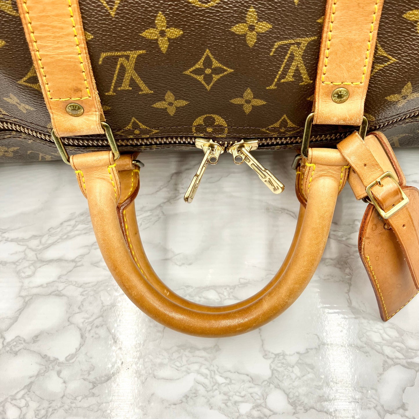 LOUIS VUITTON Monogram Keepall 50 Bandoliere