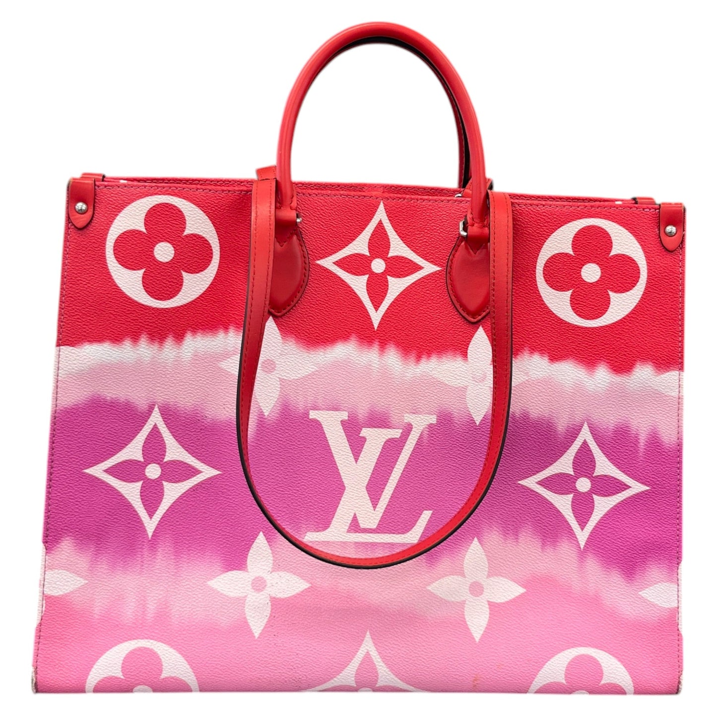 Women's Escale Monogram Onthego Gm Tote Bag Red