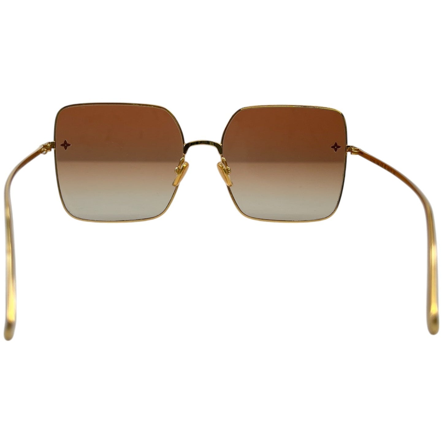 Women's Lv Charm Square Sunglasses Gold