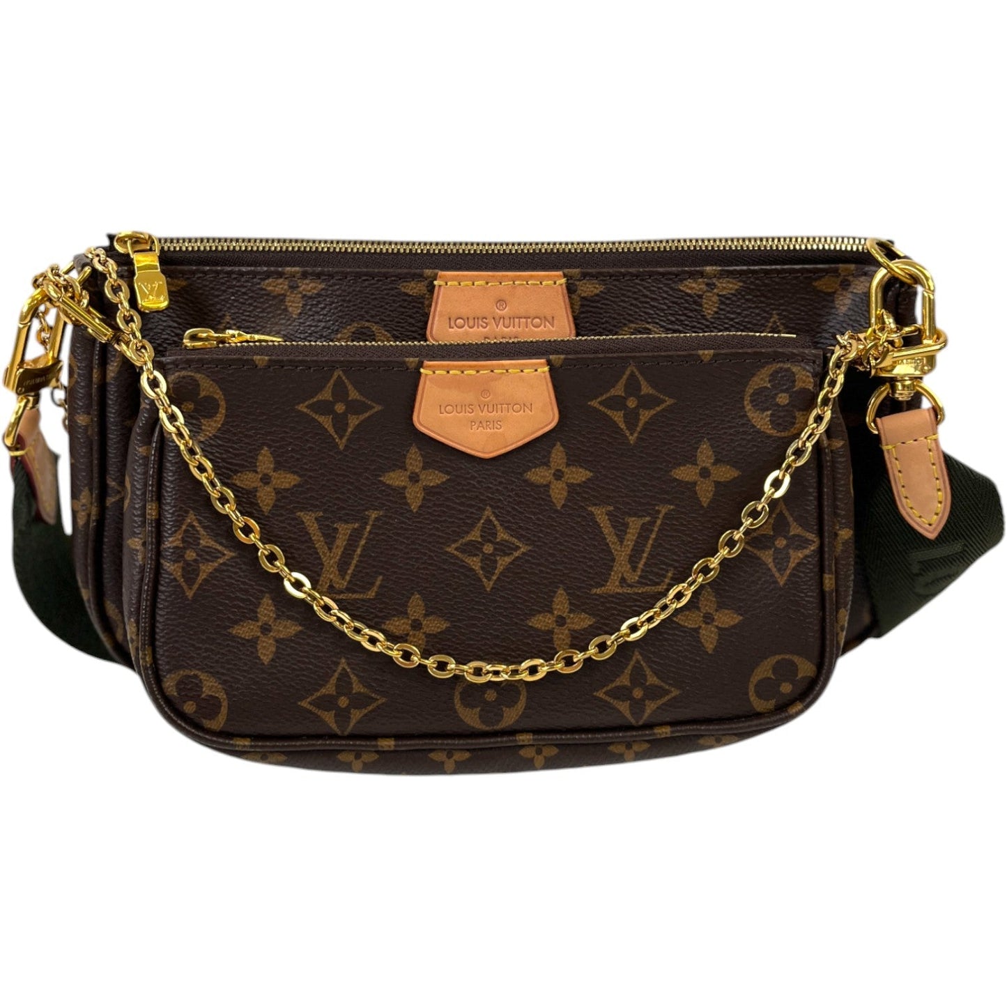 Women's Multi Pochette Accessories Bag Brown