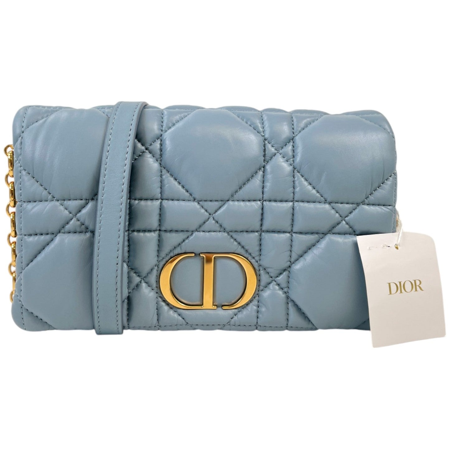 Women's Caro Pouch Calf Handbag Blue