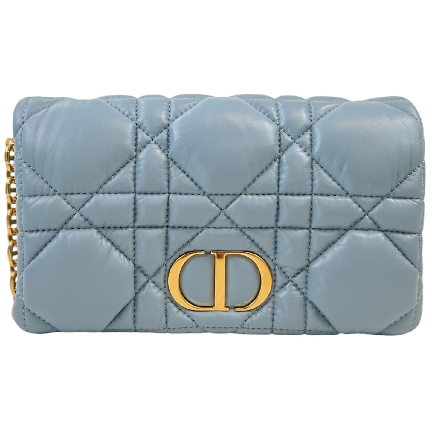 Women's Caro Pouch Calf Handbag Blue