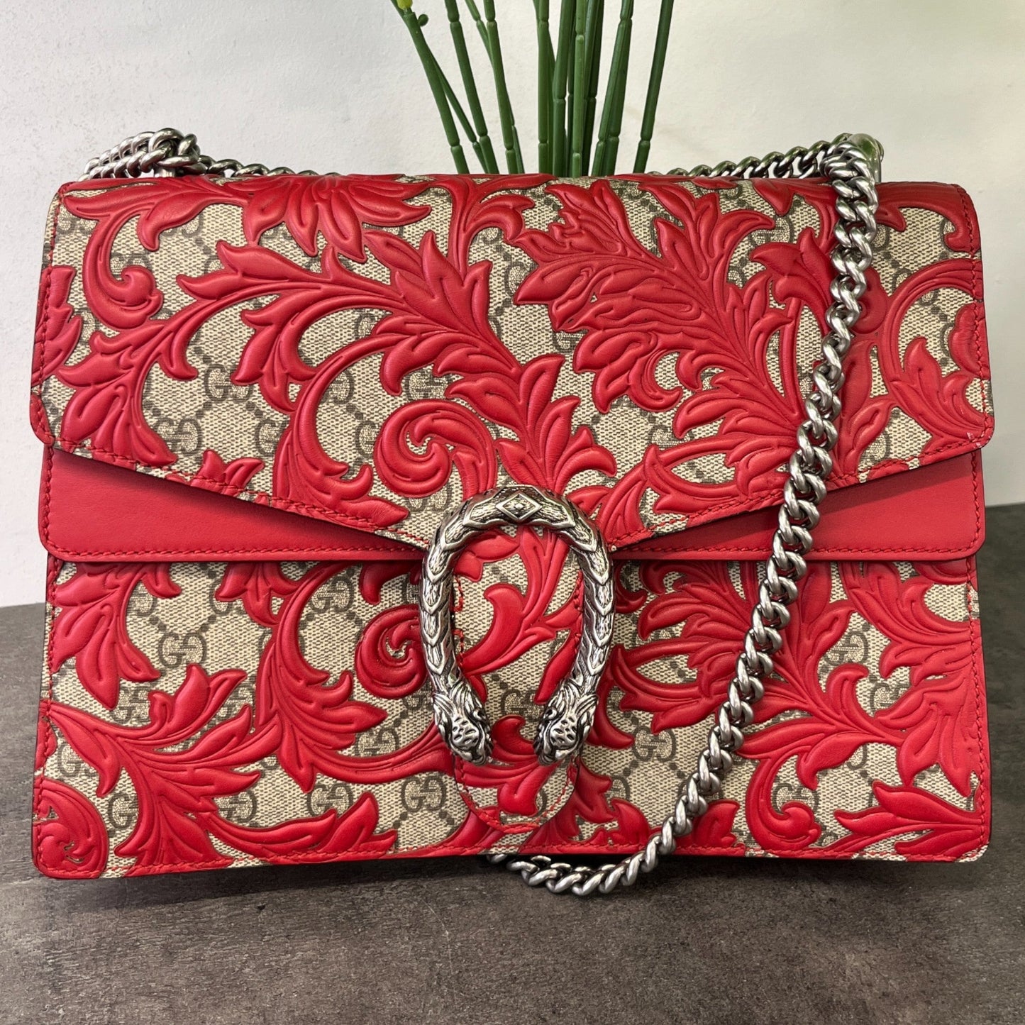 Women's Gg Arabesque Dionysus Bag Red