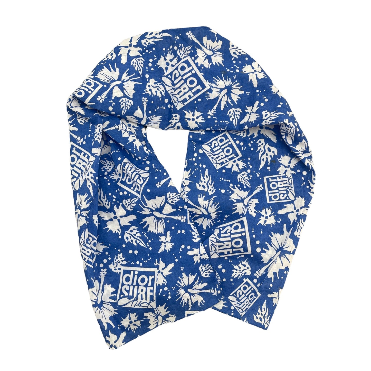 Women's Vintage Surf Scarf Blue