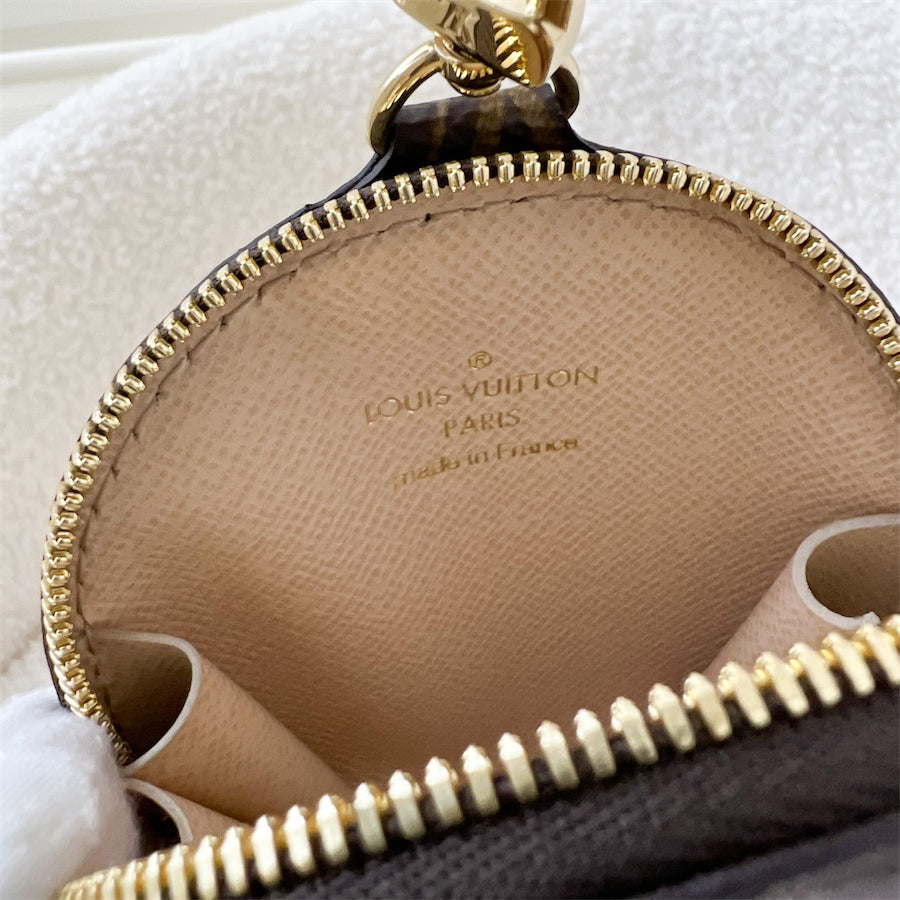 LV Multi Pochette Accessoires MPA Round Pouch in Monogram Canvas GHW