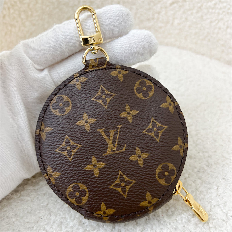 LV Multi Pochette Accessoires MPA Round Pouch in Monogram Canvas GHW