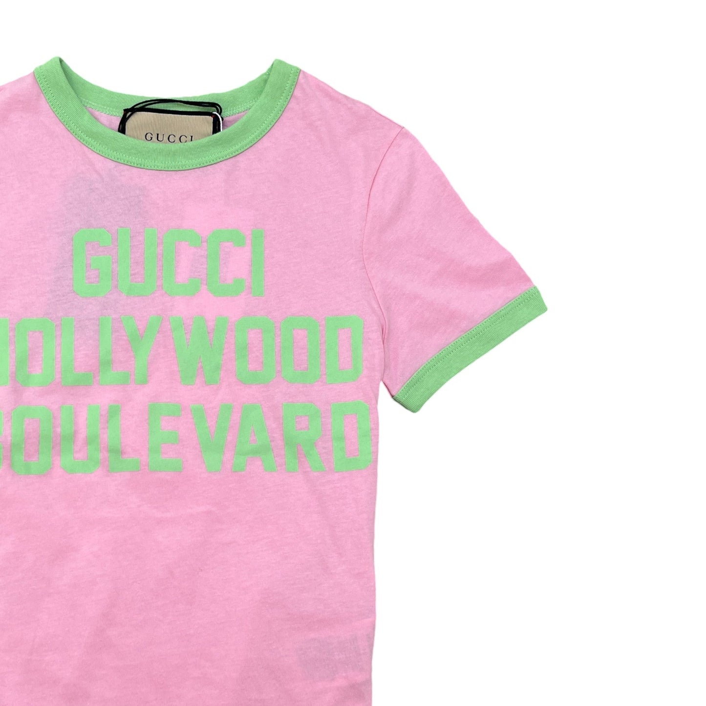 Women's Hollywood Logo T-Shirt Pink Size XXS