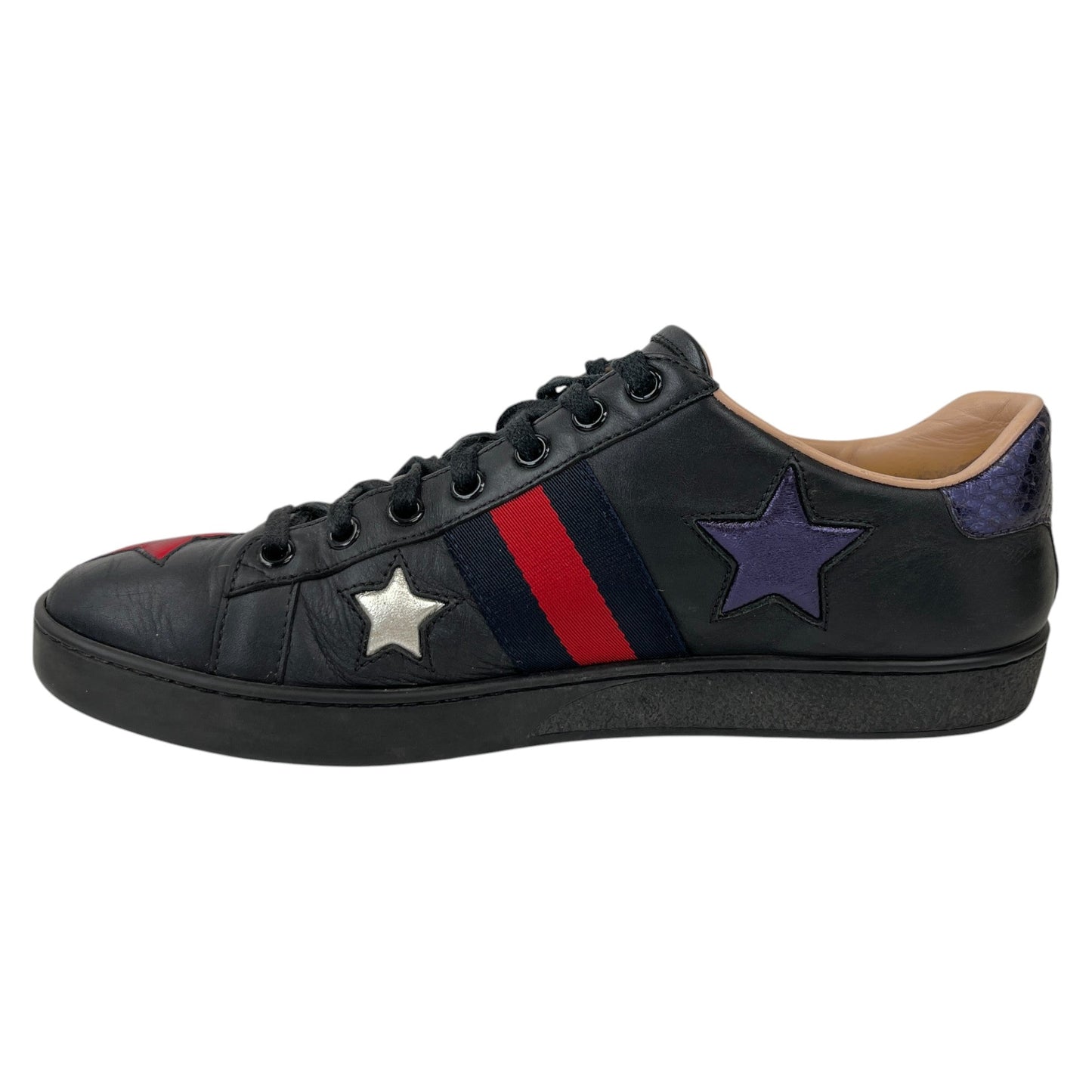 Women's Ace Metallic Star Low Trainers Navy Size EU 39 / UK 6