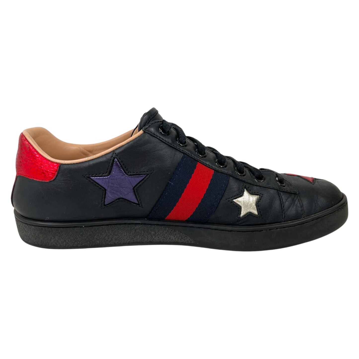 Women's Ace Metallic Star Low Trainers Navy Size EU 39 / UK 6