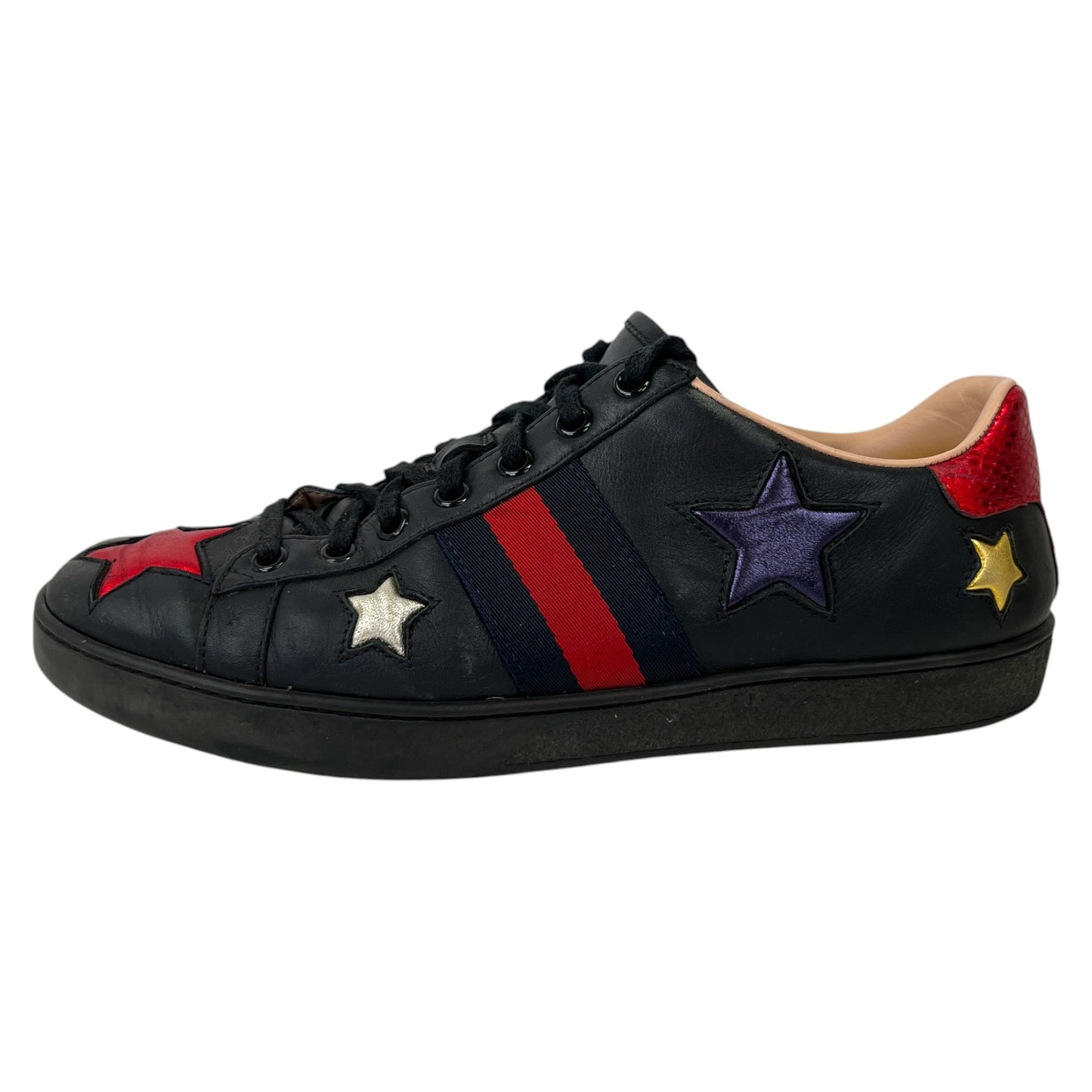 Women's Ace Metallic Star Low Trainers Navy Size EU 39 / UK 6