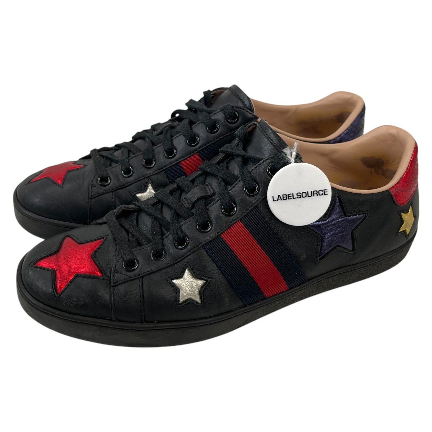 Women's Ace Metallic Star Low Trainers Navy Size EU 39 / UK 6