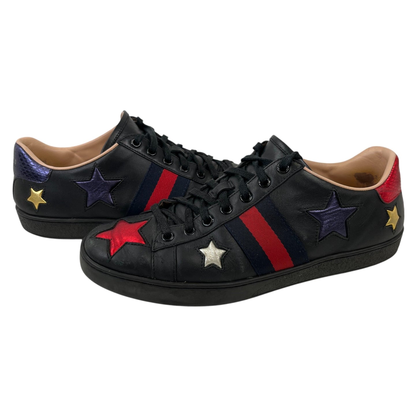 Women's Ace Metallic Star Low Trainers Navy Size EU 39 / UK 6