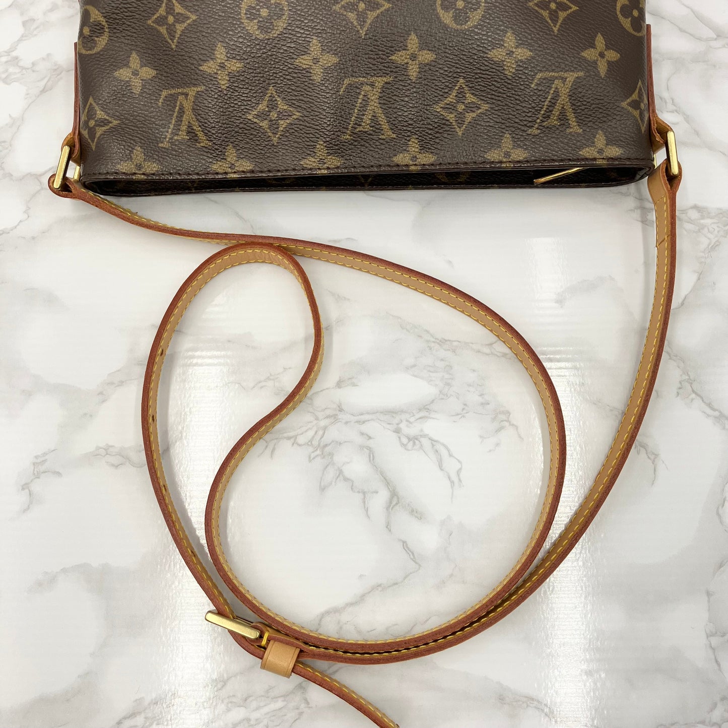 LOUIS VUITTON Trotter monogram shoulder bag