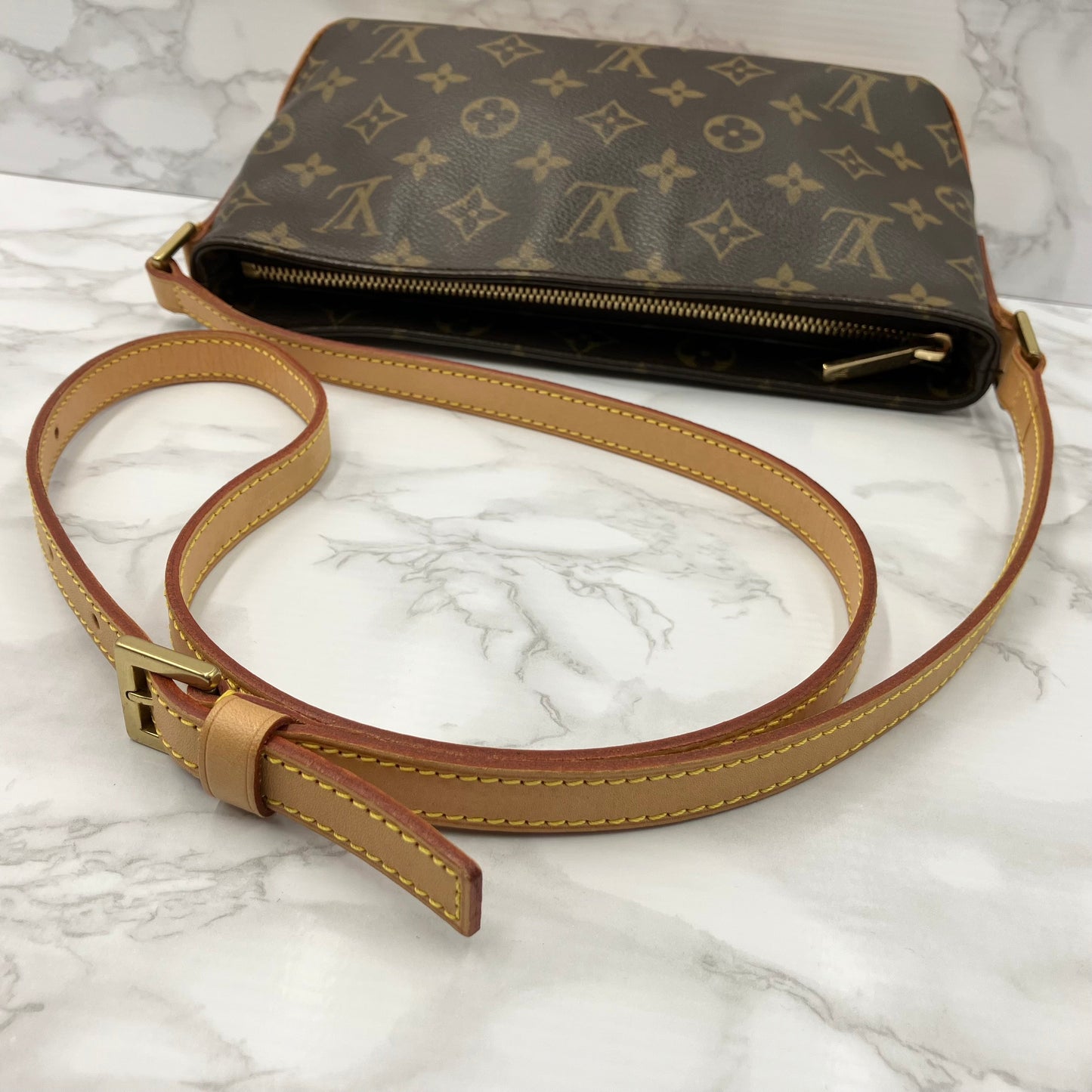 LOUIS VUITTON Trotter monogram shoulder bag