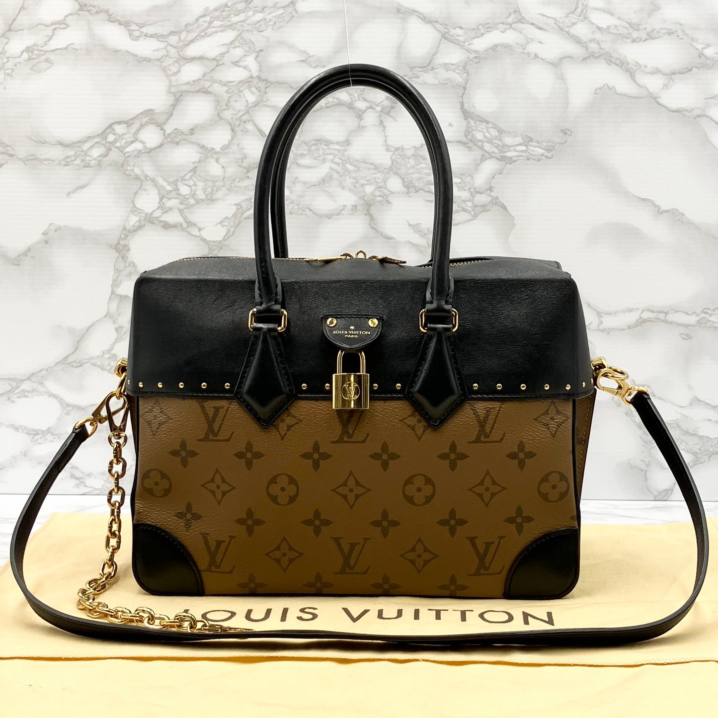 LOUIS VUITTON Monogram Reverse City Maru 2way Shoulder bag