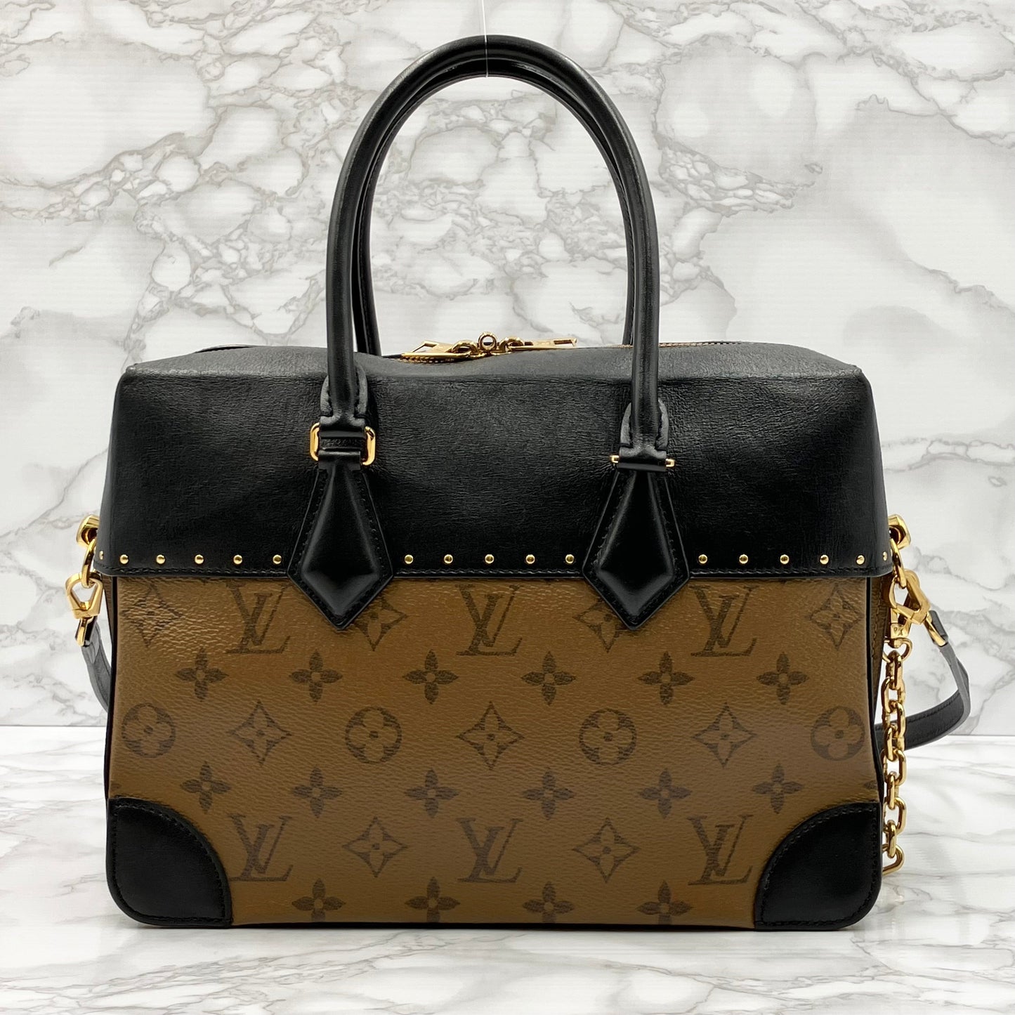 LOUIS VUITTON Monogram Reverse City Maru 2way Shoulder bag