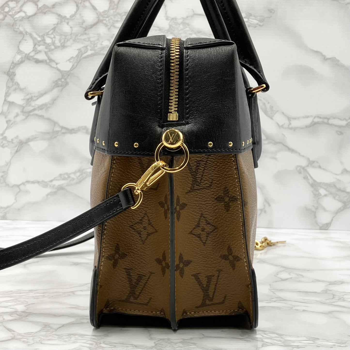 LOUIS VUITTON Monogram Reverse City Maru 2way Shoulder bag