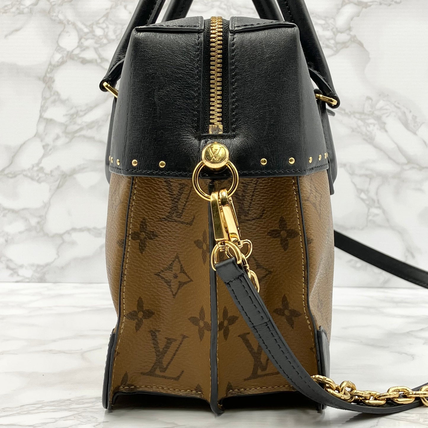 LOUIS VUITTON Monogram Reverse City Maru 2way Shoulder bag