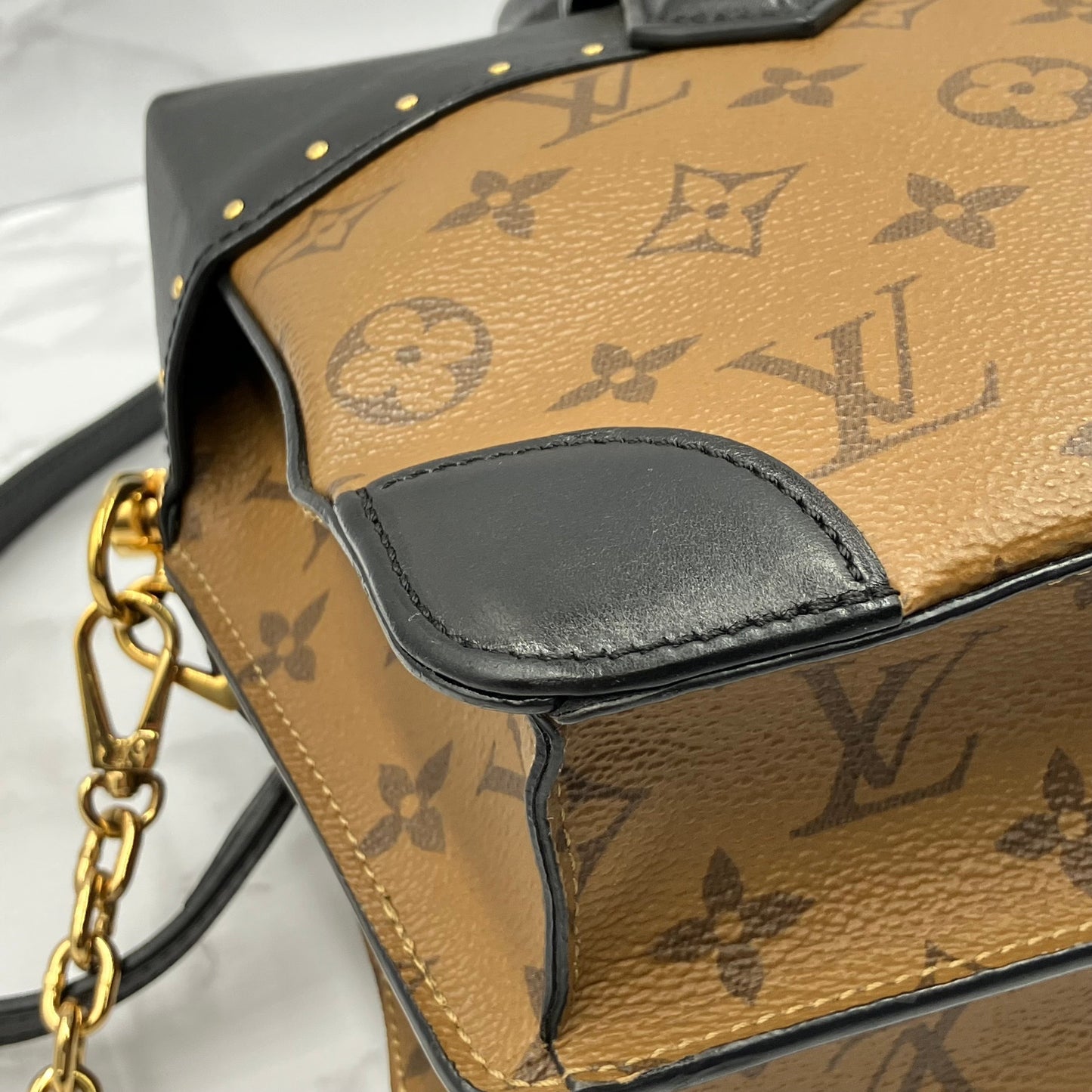 LOUIS VUITTON Monogram Reverse City Maru 2way Shoulder bag