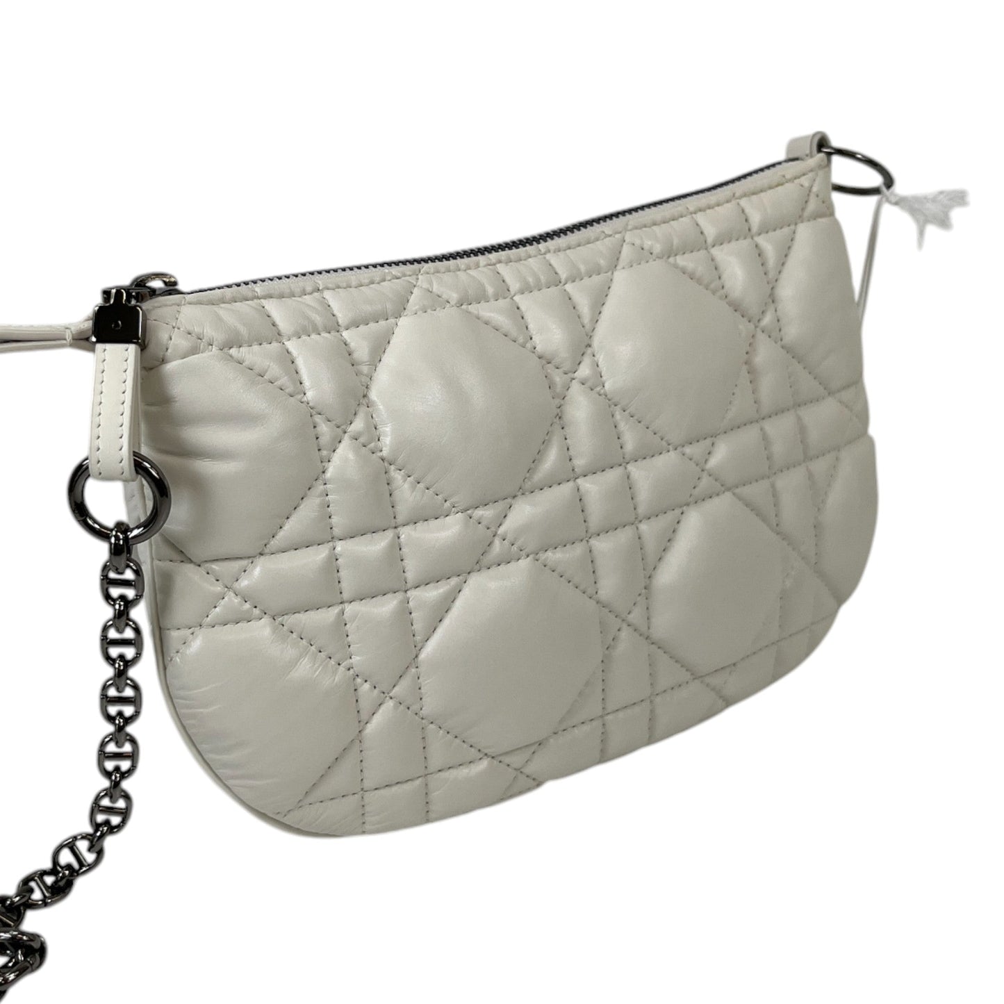 Women's Quilted Caro Tulip Handbag White