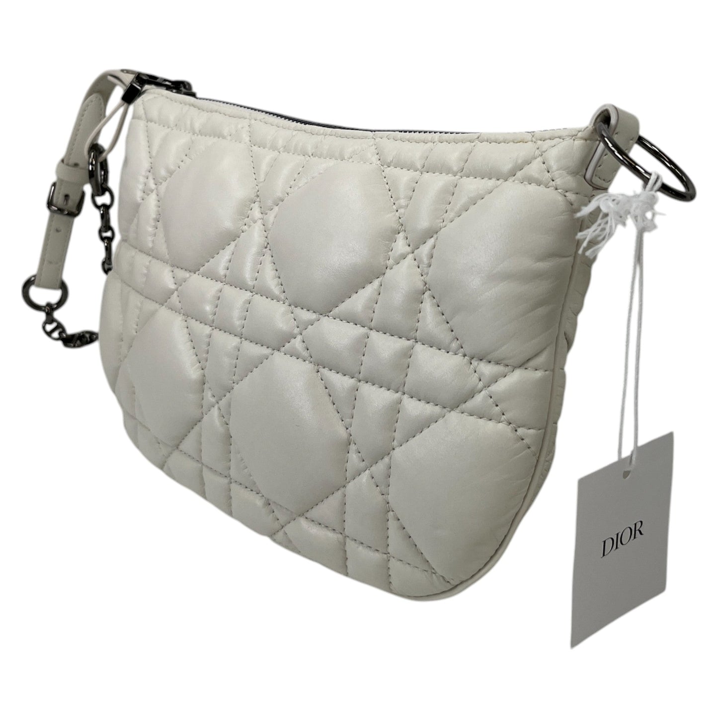 Women's Quilted Caro Tulip Handbag White