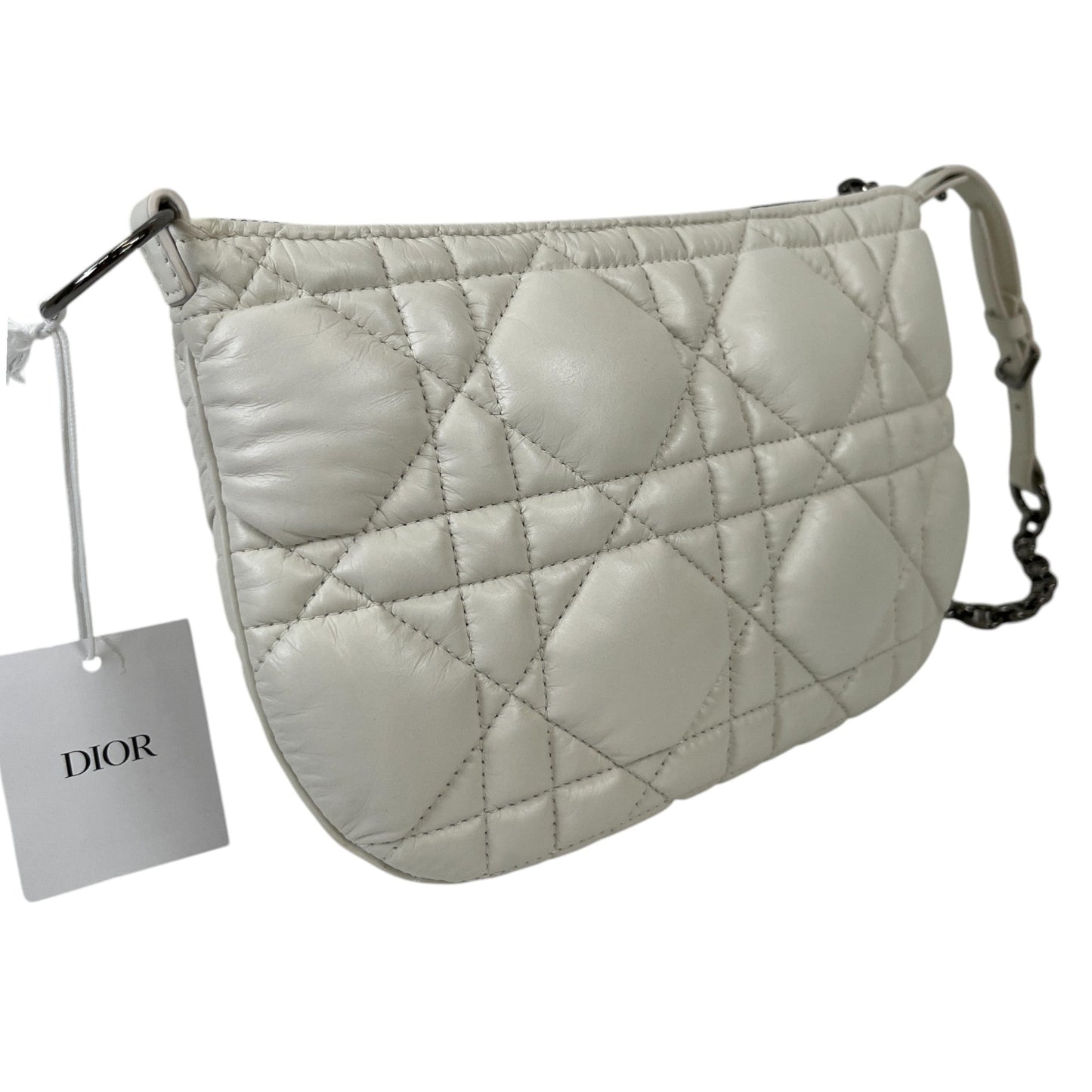 Women's Quilted Caro Tulip Handbag White