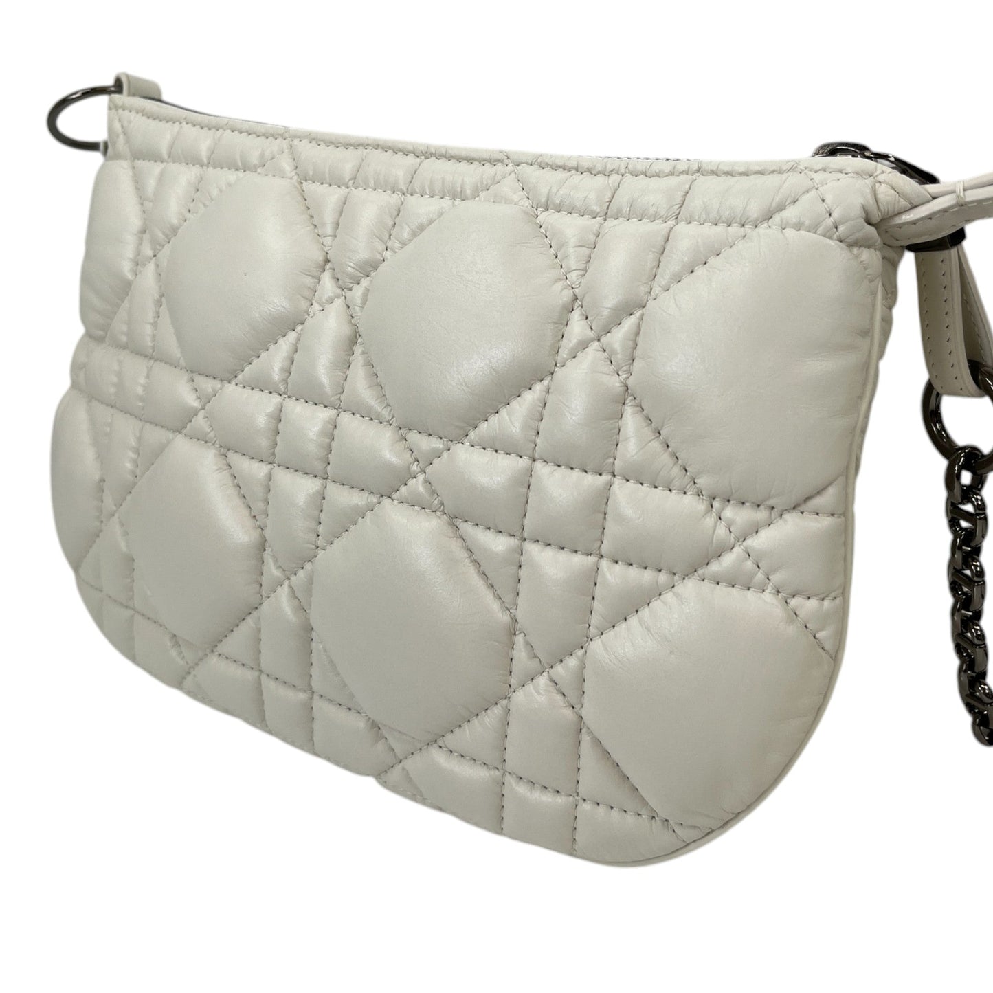 Women's Quilted Caro Tulip Handbag White