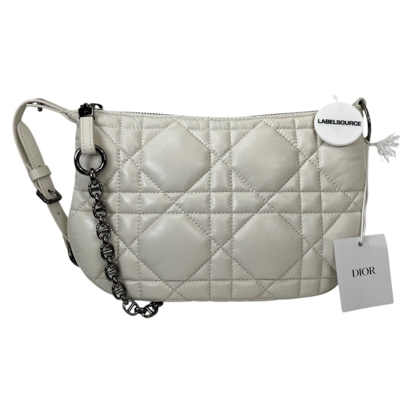 Women's Quilted Caro Tulip Handbag White