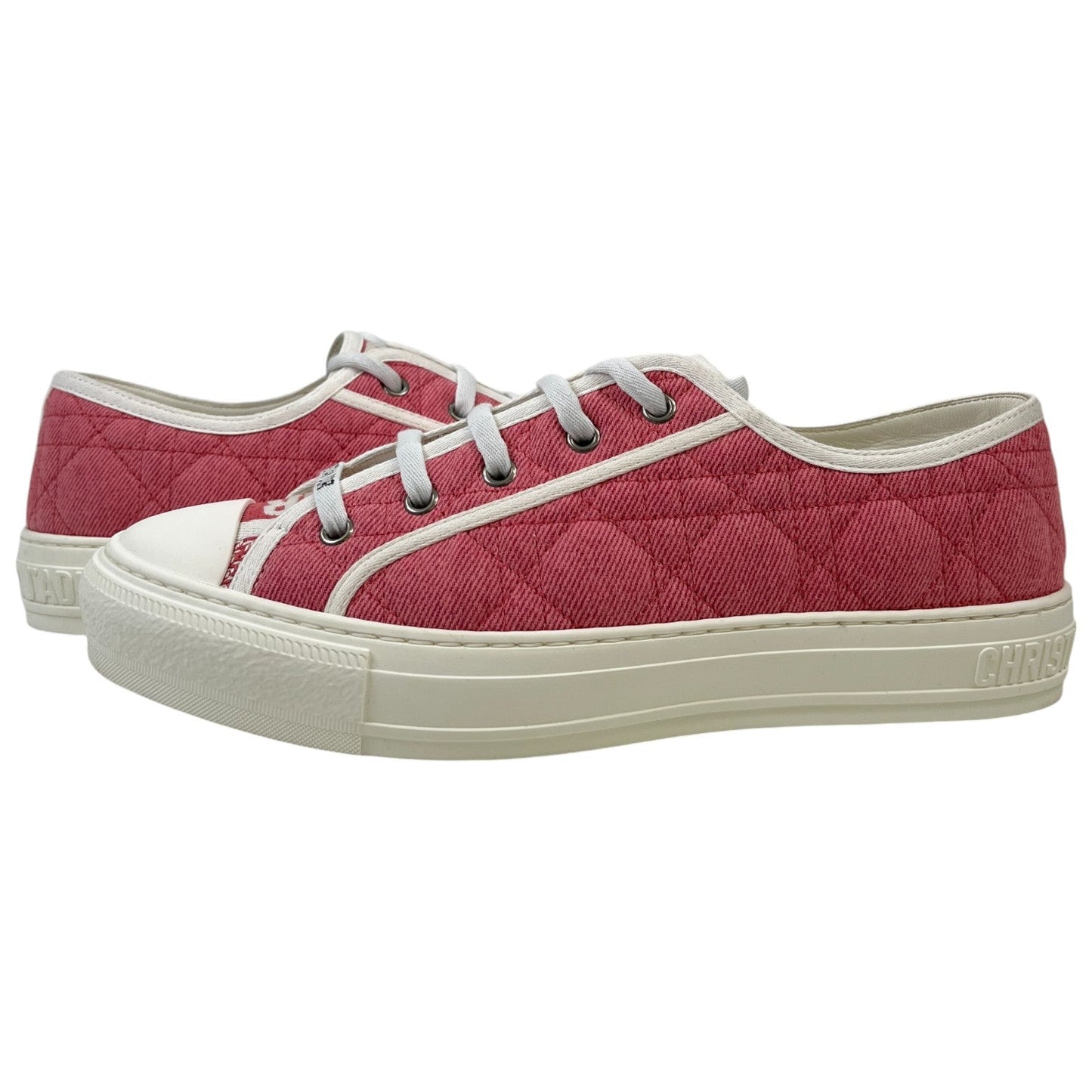 Women's Walk'N'Dior Cloth Low Trainers Pink Size EU 41 / UK 8