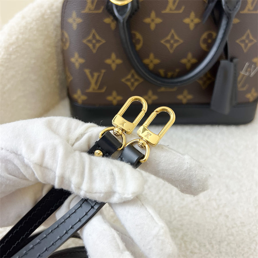 LV Alma BB World Tour in Monogram Canvas and Black Leather GHW