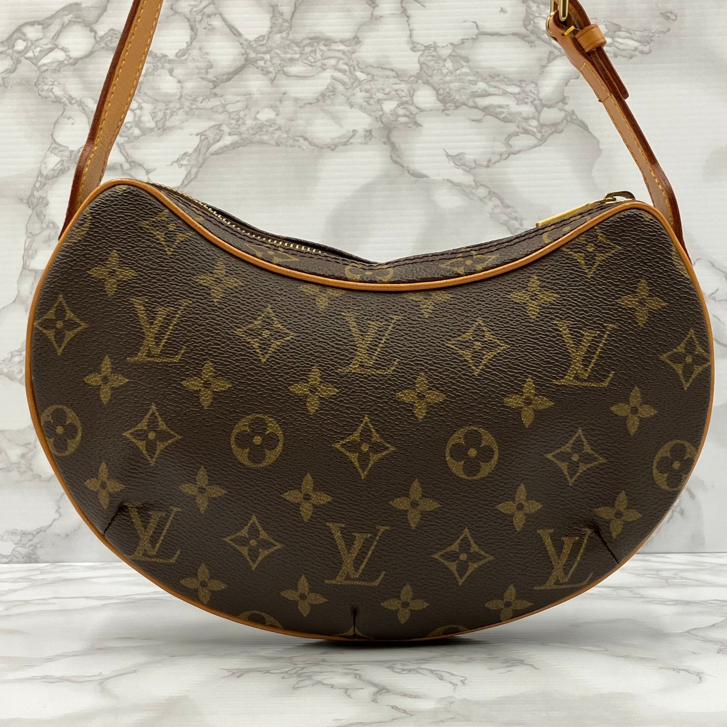 LOUIS VUITTON Monogram croissant PM shoulder bag