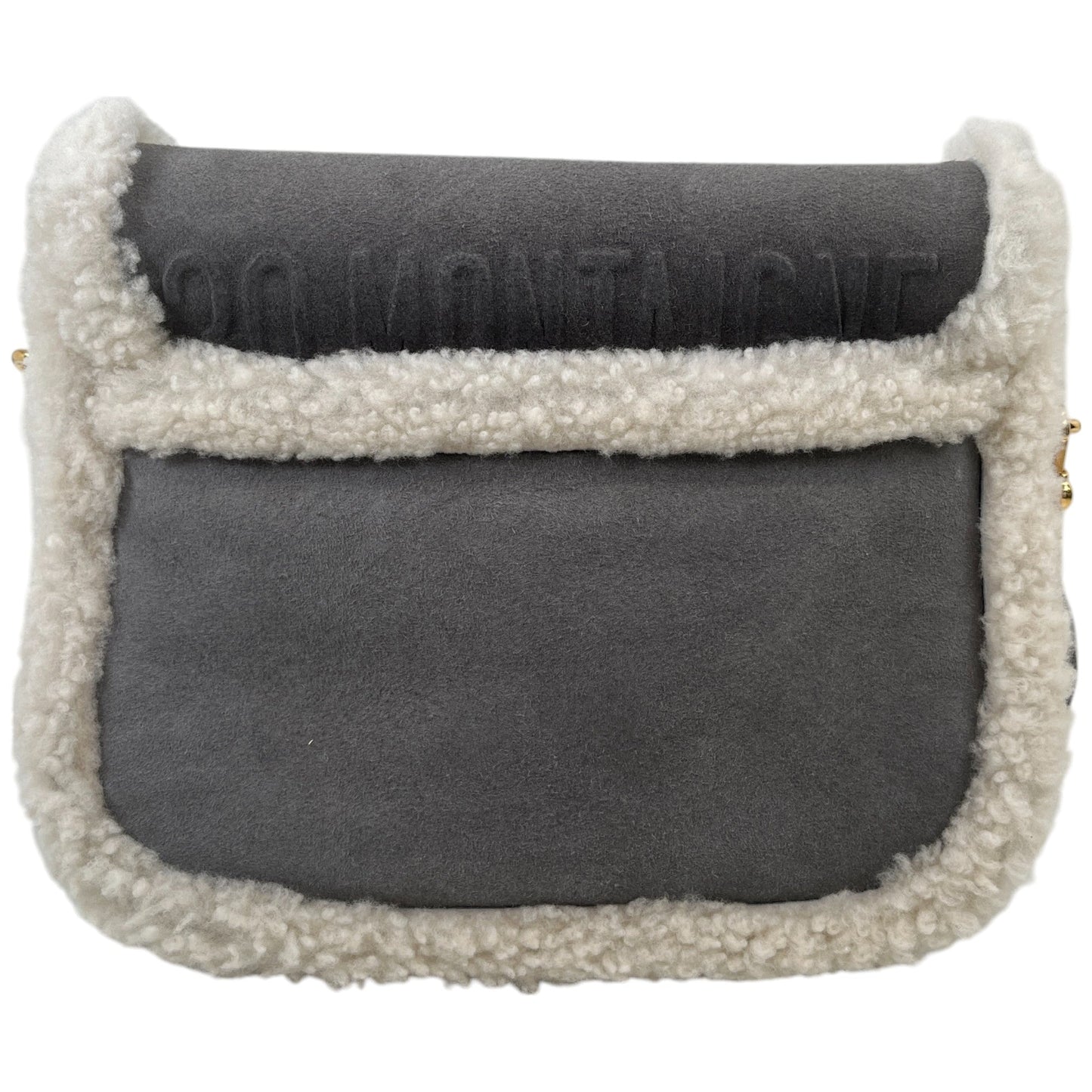 Women's Medium Bobby Suede Shearling Bag Grey