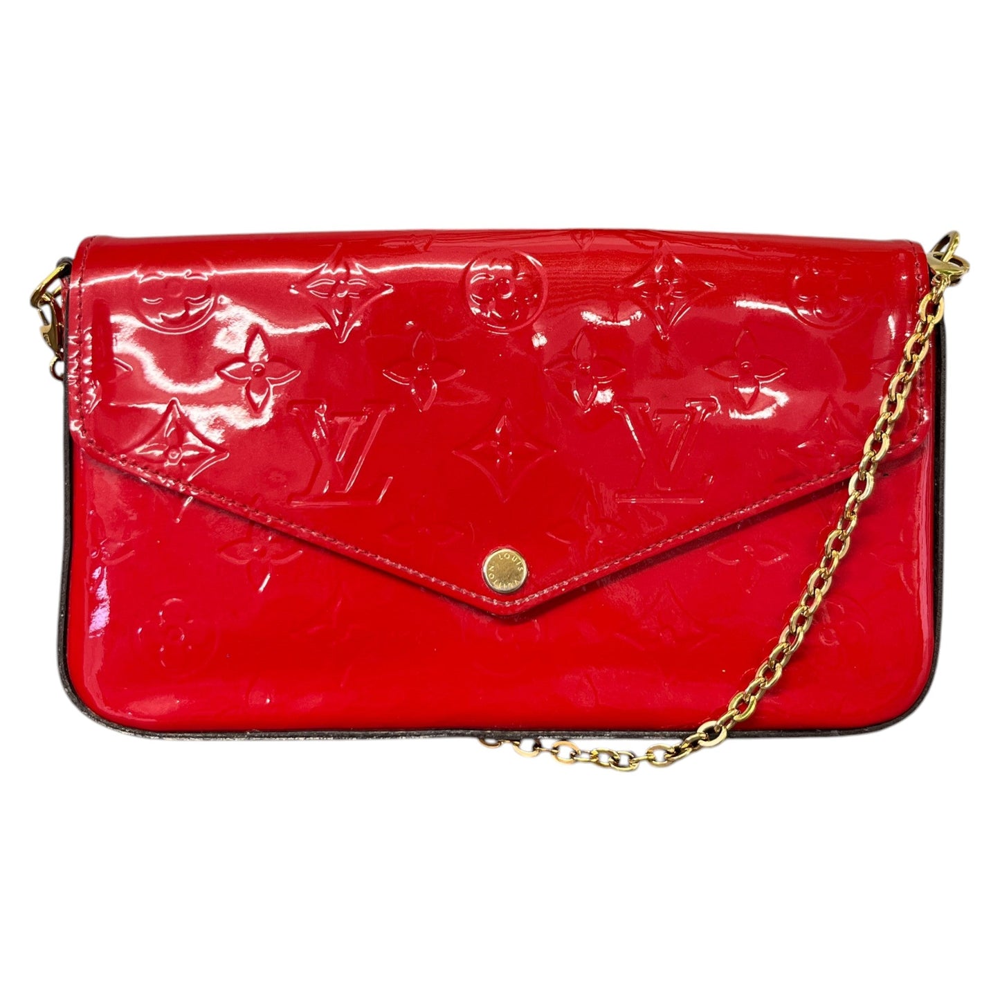 Women's Vernis Pochette Felicie Handbag Red