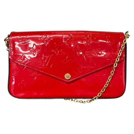 Women's Vernis Pochette Felicie Handbag Red