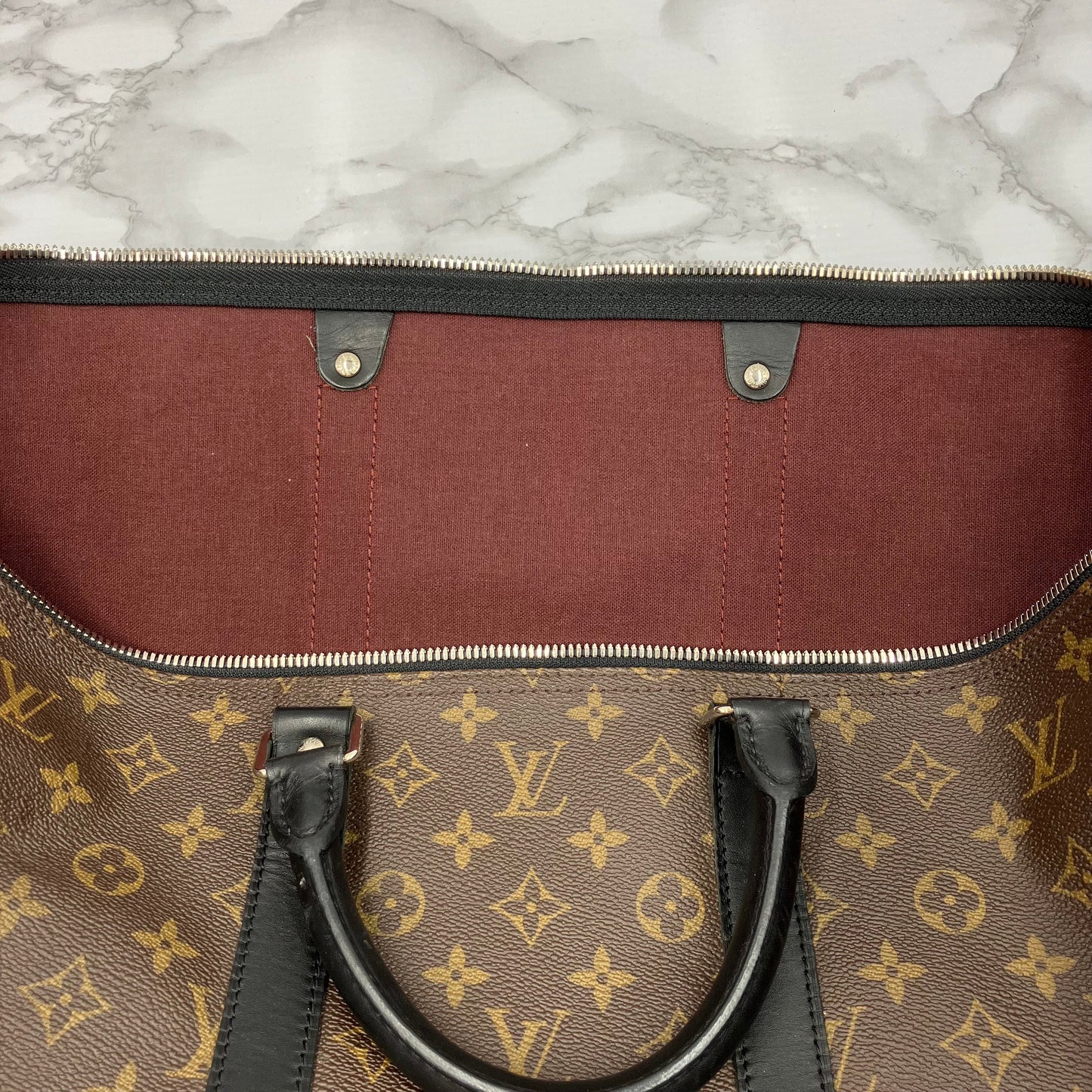 LOUIS VUITTON Keypole 55 Macassar Bandoliere