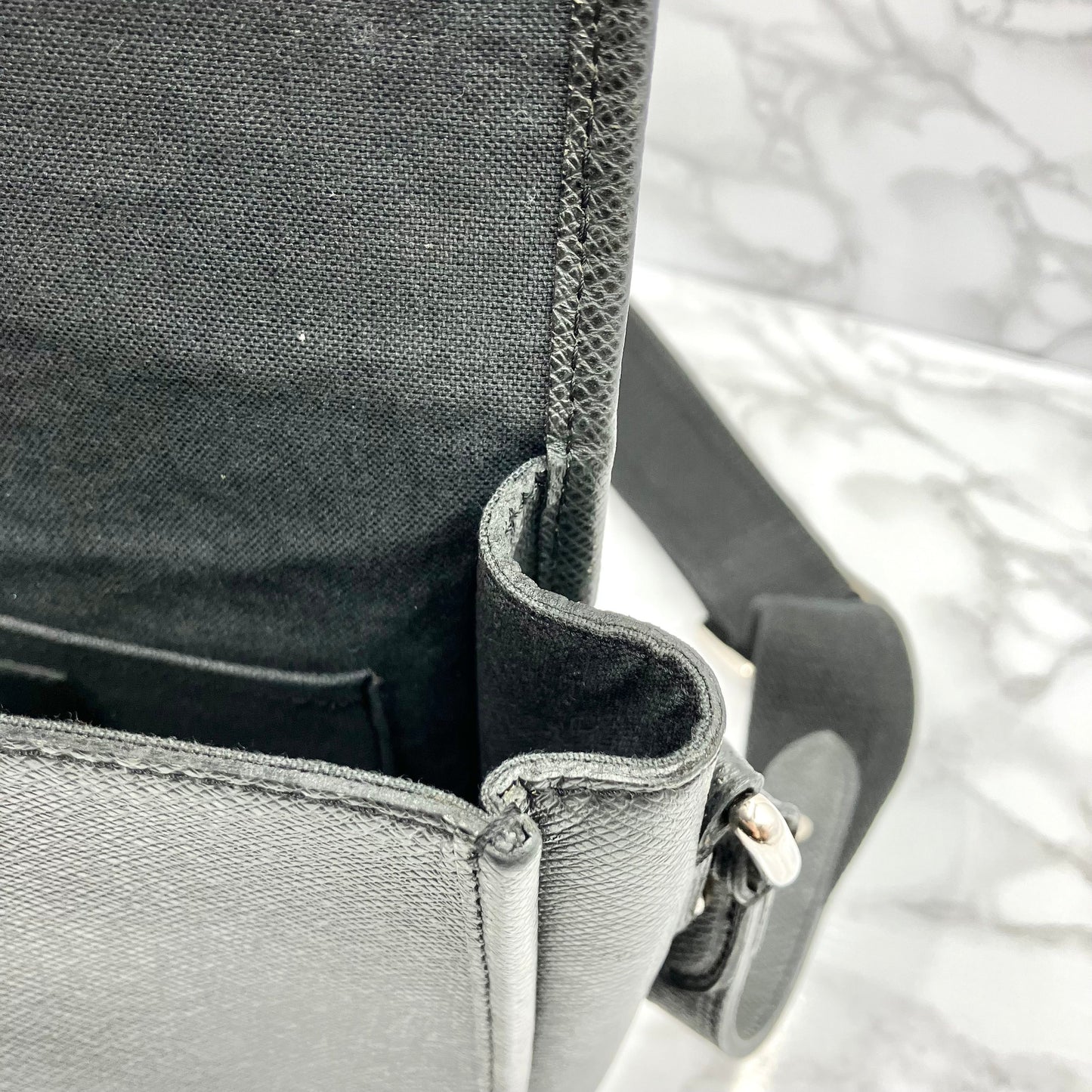 LOUIS VUITTON Taiga Andrei Shoulder Bag