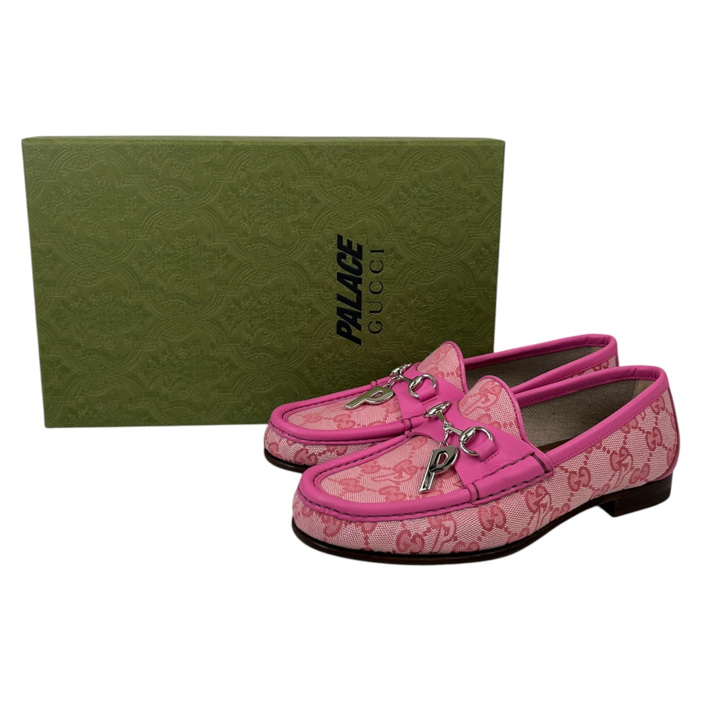 Women's X Palace Gg Supreme Loafers Pink Size EU 35.5 / UK 2.5